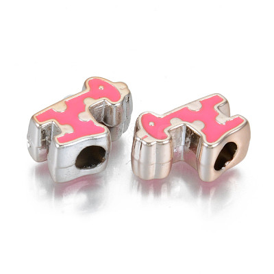 UV Plating Acrylic European Beads OACR-N010-032LG-1