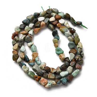 Natural Variscite Beads Strands G-I389-A32-1