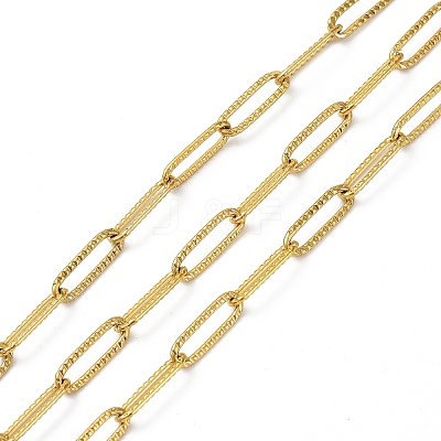 Brass & Stainless Steel Paperclip Chains CHS-XCP0001-05-1