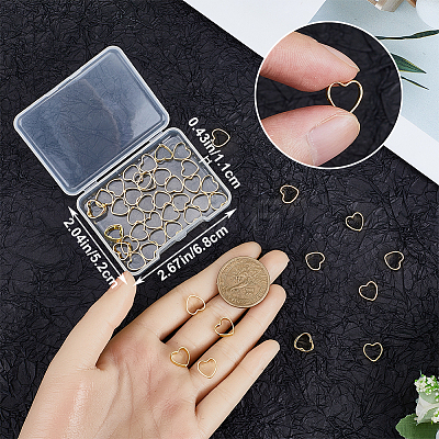 60Pcs Brass Bead Frame KK-CN0002-62-1