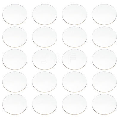 Flat Round Acrylic Chassis Display Pedestals DIY-FG0005-55A-1