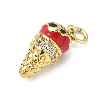 Brass Micro Pave Cubic Zirconia Pendants LS-KK-H255-03G-01-1