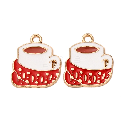 Christmas Alloy Enamel Pendants ENAM-K080-01G-G-1