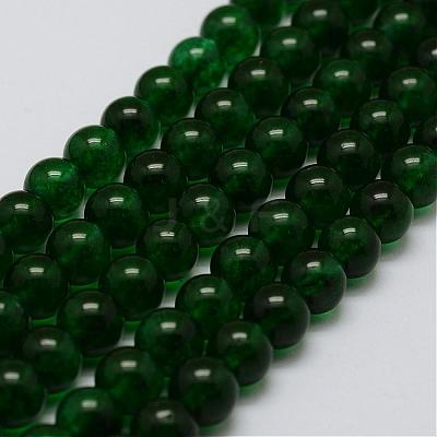 Natural White Jade Beads Strands G-G687-36P-8mm-1