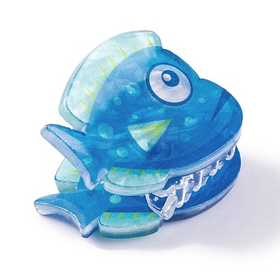 Cute Mini Tropical Fish Acrylic Claw Hair Clips LS-PHAR-A012-04A-1