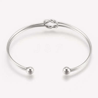 Tarnish Resistant 201 Stainless Steel Cuff Bracelets STAS-K182-18P-1