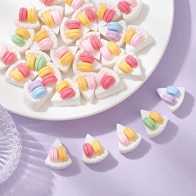 30Pcs Opaque Resin Imitation Food Cabochons RESI-CJ0003-63-1