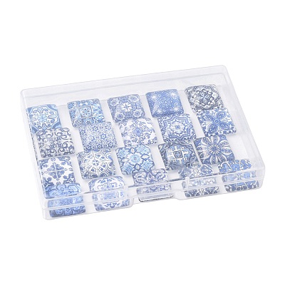 20Pcs Glass Cabochons GLAA-FS0002-59-1