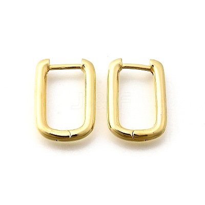 Brass Huggie Hoop Earrings X-EJEW-F245-04G-A-1