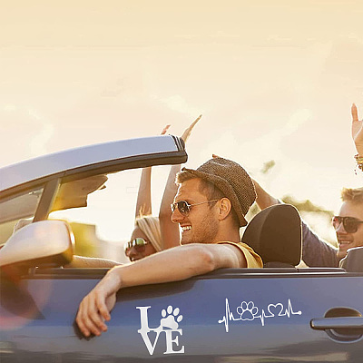 8 Sheets 4 Style Infinity Love & Bird Laser Style Plastic Adhesive Car Stickers STIC-GF0001-04C-1