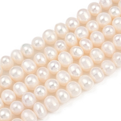 Natural Cultured Freshwater Pearl Beads Strands PEAR-I007-07Y-03A-1