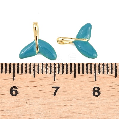 Brass Enamel Charms KK-B167-02G-1