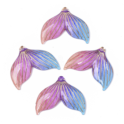 Transparent UV Printed Acrylic Pendants X-TACR-S136-001I-1