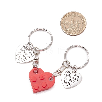 Valentine's Day Resin & Alloy Keychain KEYC-JKC01152-1
