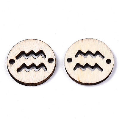 Unfinished Natural Poplar Wood Links Connectors WOOD-S045-139A-10-1