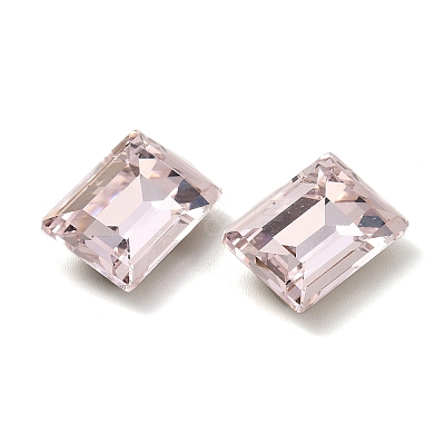 Faceted K9 Glass Rhinestone Cabochons GGLA-R042-04C-1