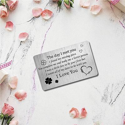 Rectangle 201 Stainless Steel Blank Thermal Transfer Wallet Card DIY-WH0252-011-1
