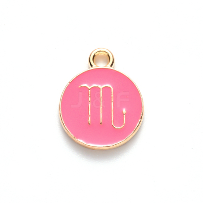 Alloy Enamel Pendants X-ENAM-S124-01B-03L-1