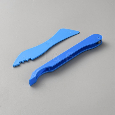 ABS Plastic & Carbon Steel Colorful Glass Hand Foiler Tools AJEW-WH0816-256-1