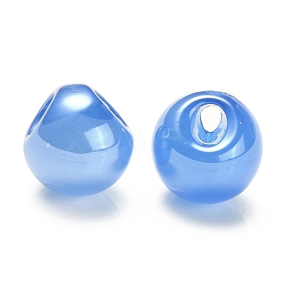 Opaque Acrylic Beads OACR-G012-03B-1
