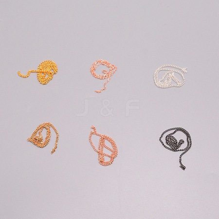 Alloy 3d Metal Chain Nail Art Decoration Set MRMJ-WH0072-89-1