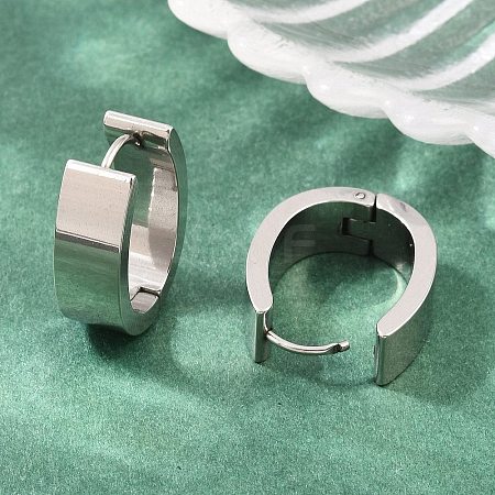 201 Stainless Steel Hoop Earrings EJEW-T056-03P-05-1