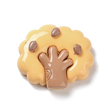 Autumn Theme Opaque Resin Cabochons LS-CRES-A055-01C-1