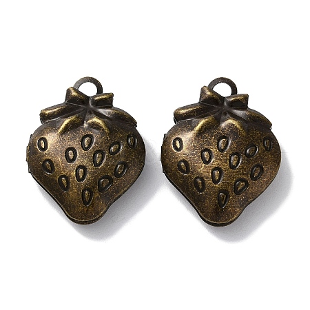 Rack Plating Iron Locket Pendants KK-F090-05AB-1