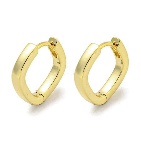 Brass Hoop Earrings EJEW-L211-010P-G-1