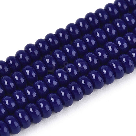 Opaque Spray Painted Glass Beads GLAA-ZX008-4mm-18P-1