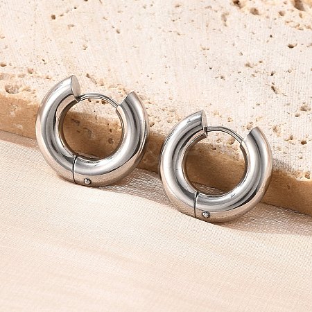 201 Stainless Steel Hoop Earrings EJEW-P304-13B-P-1
