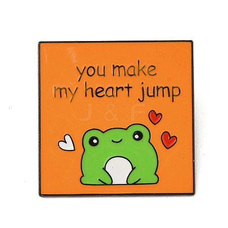 You Make My Heart Jump Alloy Brooches JEWB-M046-17D-1