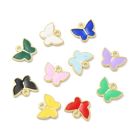 Alloy Enamel Charms PALLOY-I217-06G-1