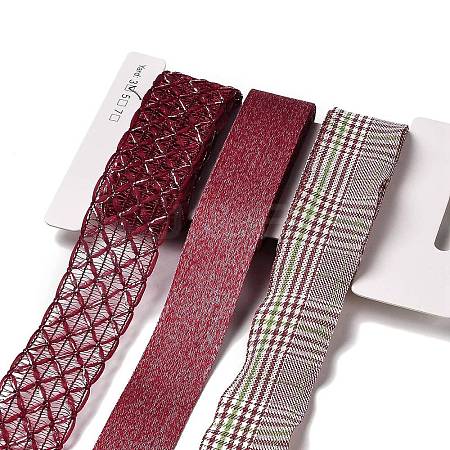 9 Yards 3 Styles Polyester Ribbon SRIB-A014-A09-1