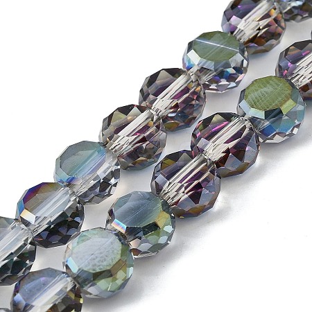 Electroplate Glass Beads Strands EGLA-L045-G-HP02-1