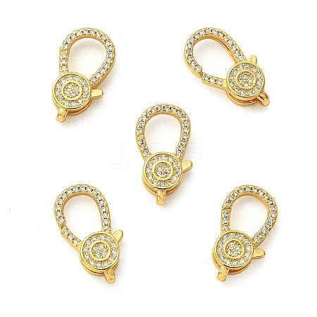 SHEGRACE Bras Micro Pave Clear Cubic Zirconia Lobster Claw Clasps XGRQ5F098-796G-1