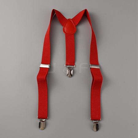 Adjustable Polyester Y-Shaped Heavy Duty Suspenders AJEW-WH0307-23I-1
