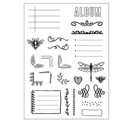 Label & Directory & Note Silicone Stamps PW-WG3D3B3-01-1