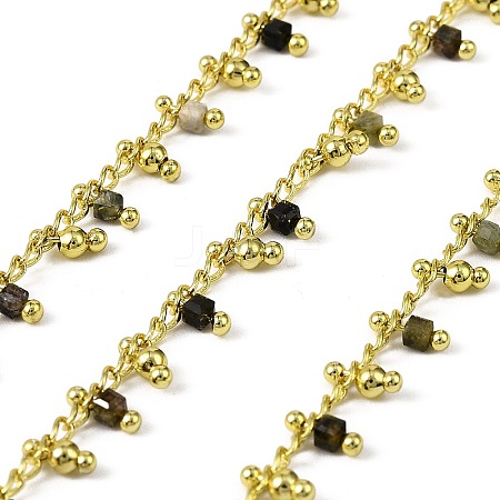 Handmade Brass Cube Link Chains CHC-L053-10G-03-1