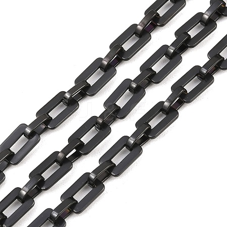 201 Stainless Steel Rectangle Link Chains CHS-F024-03B-EB-1