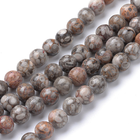 Natural Maifanite/Maifan Stone Beads Strands G-R345-10mm-40-1