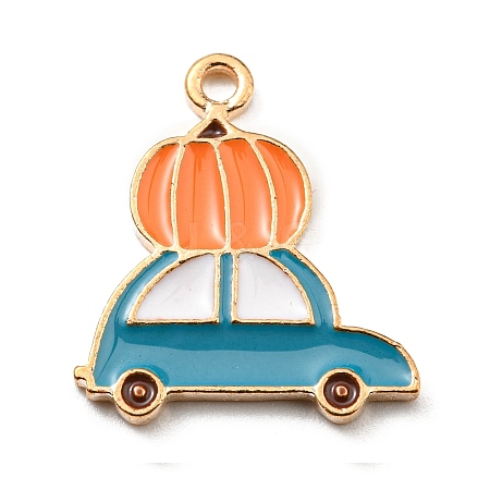 Thanksgiving Day Alloy Enamel Pendants X-ENAM-D060-02F-KCG-1