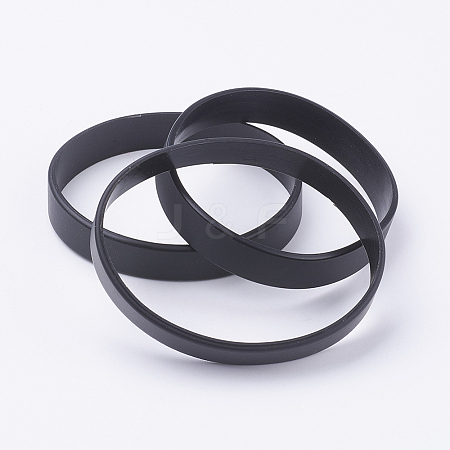 Silicone Wristbands Bracelets X-BJEW-J176-11-1