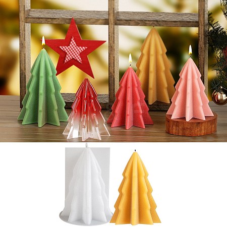 Christmas Tree Candles Silicone Molds SIL-B074-02B-1