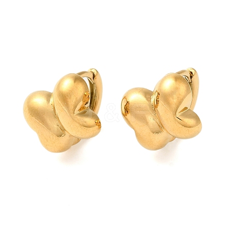 Real 18K Gold Plated 304 Stainless Stee Hoop Earrings LS-EJEW-U009-02G-06-1