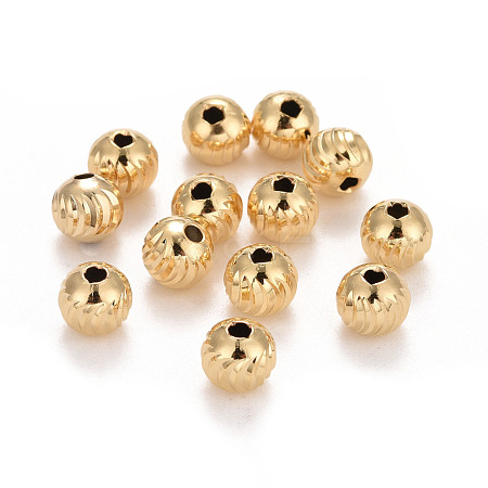 Eco-Friendly Brass Beads KK-M225-22G-C-1