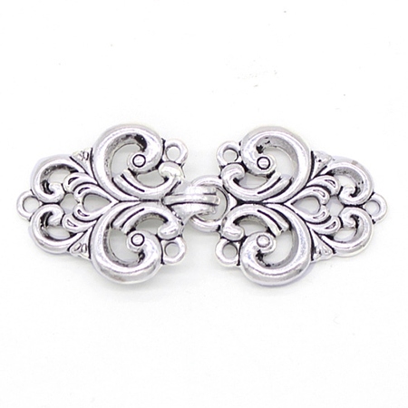 Alloy Hook Button PALLOY-WH0082-64-1
