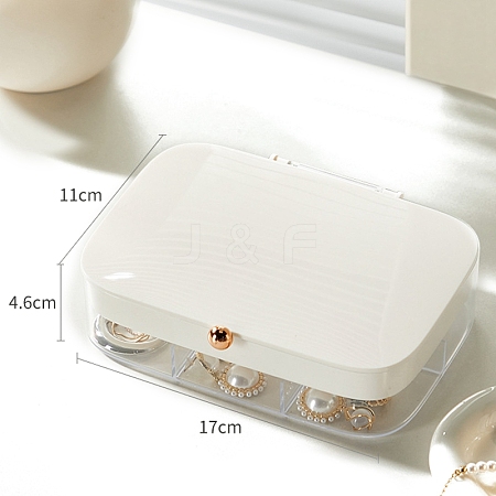 Plastic Jewelry Storage Box PW-WG82C5C-02-1