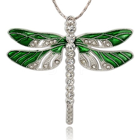 Alloy Enamel Dragonfly Big Pendants LS-ENAM-L034-01P-1