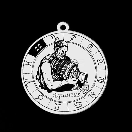 Non-Tarnish 201 Stainless Steel Pendants STAS-T056-LA720-11-1